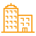 yellow renter apartment building icon